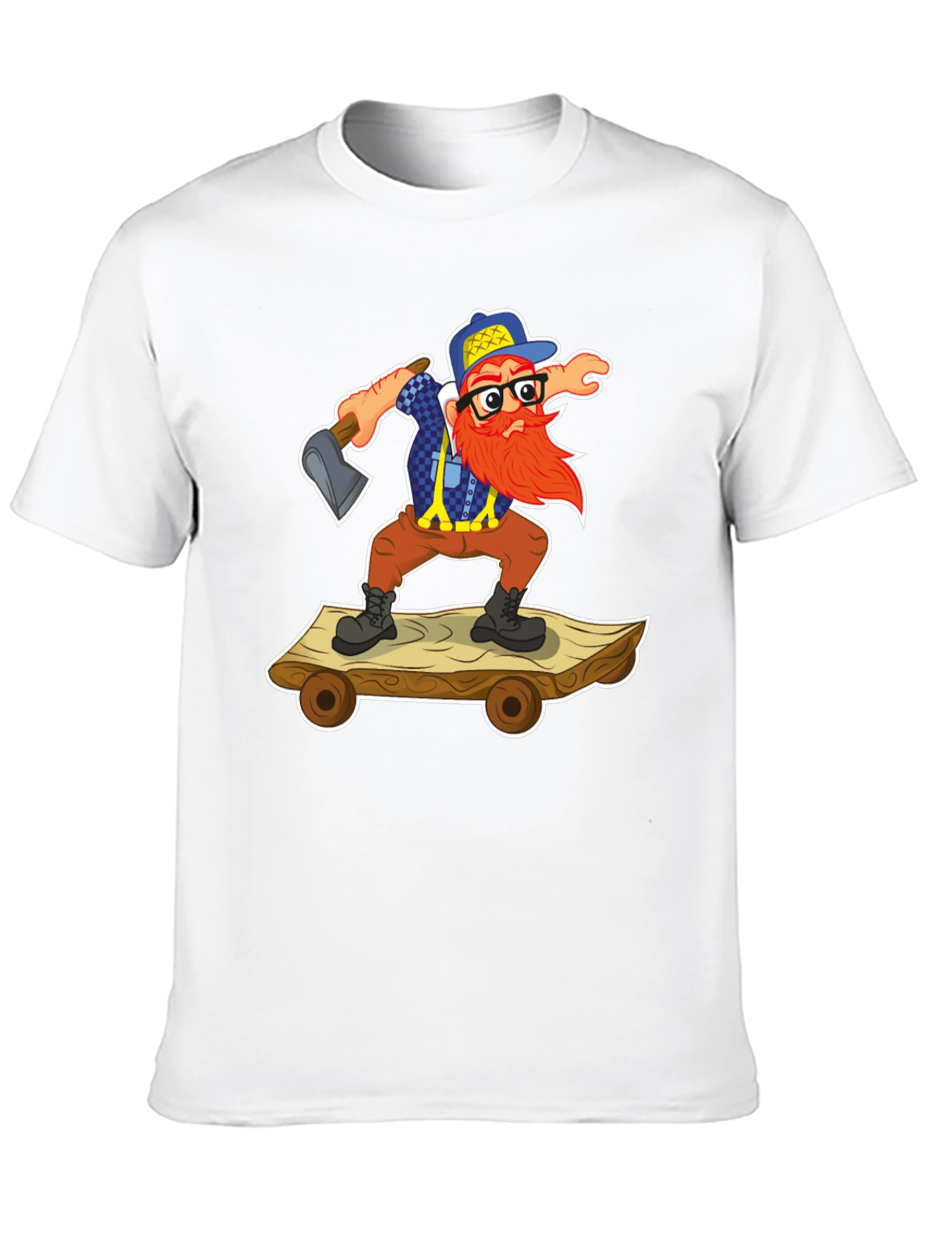Black Lumberjack Skateboard T-Shirt view 10