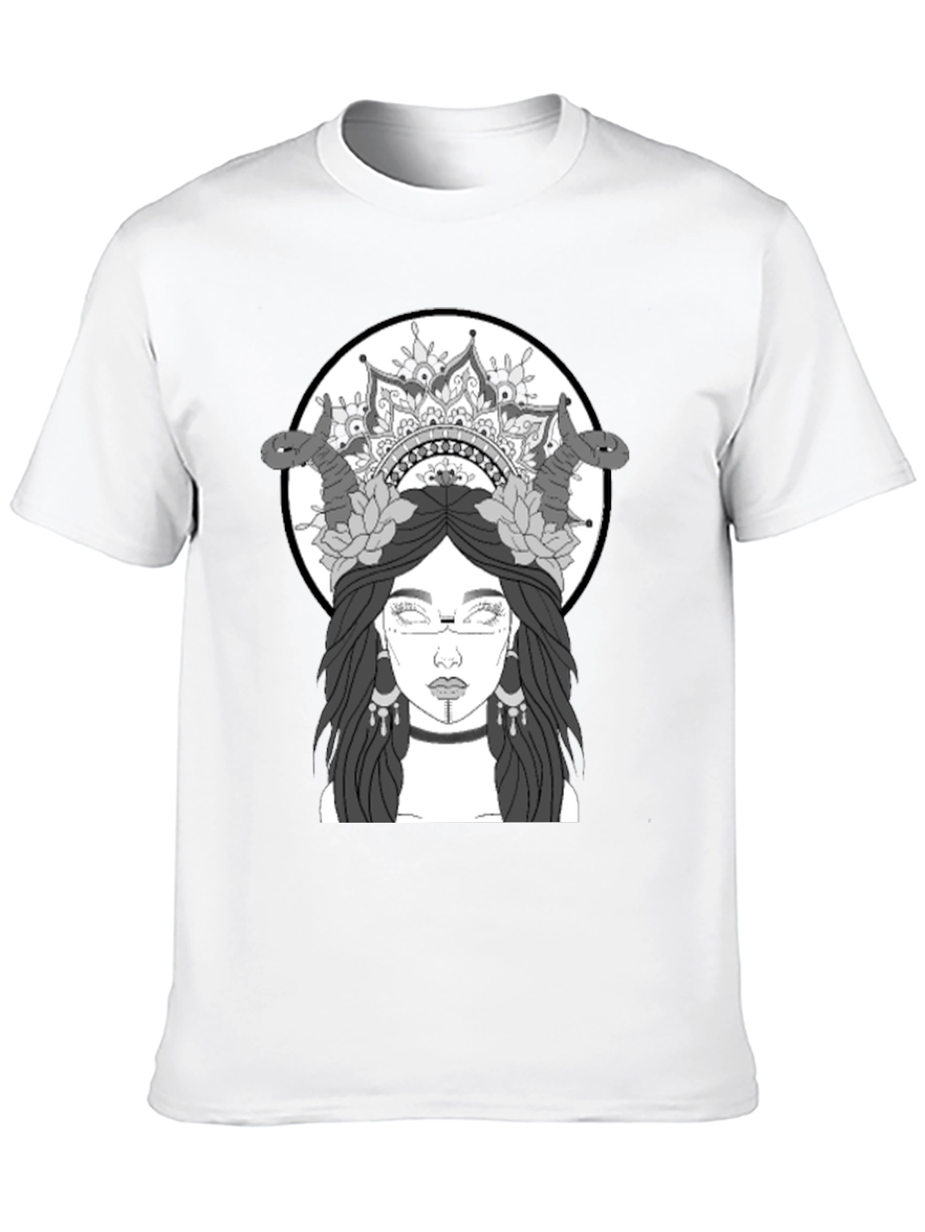 Black Graphic Tee - Mystic Woman Design view 10