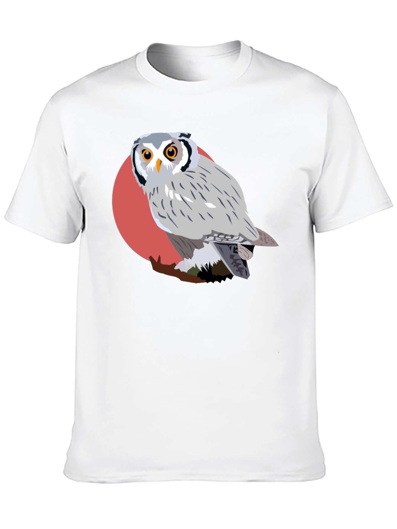 Black Owl Graphic Tee - Unique Bird Design view 10