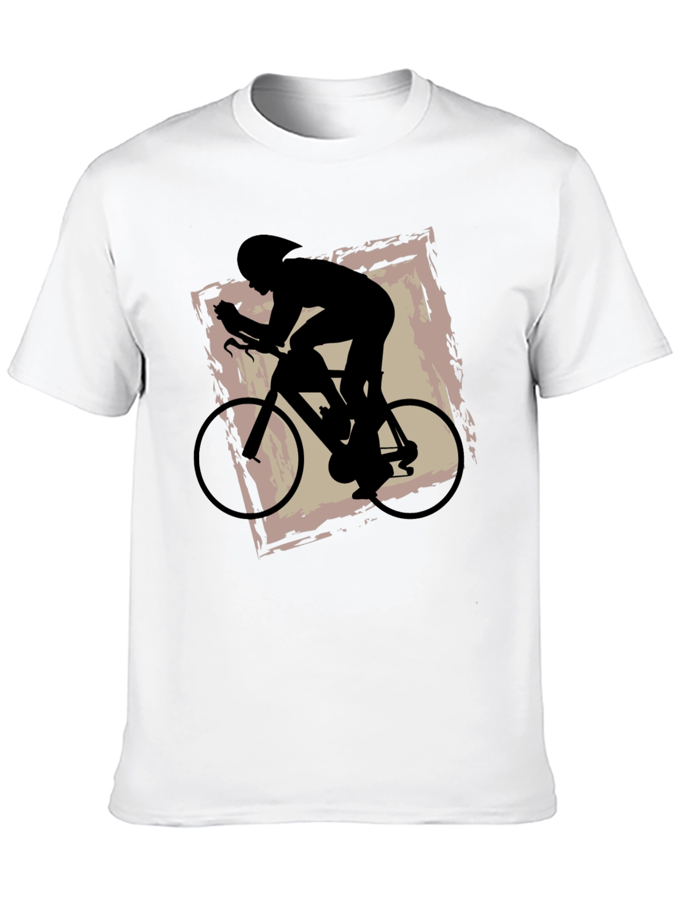 Black Cycling Silhouette Graphic Tee view 10