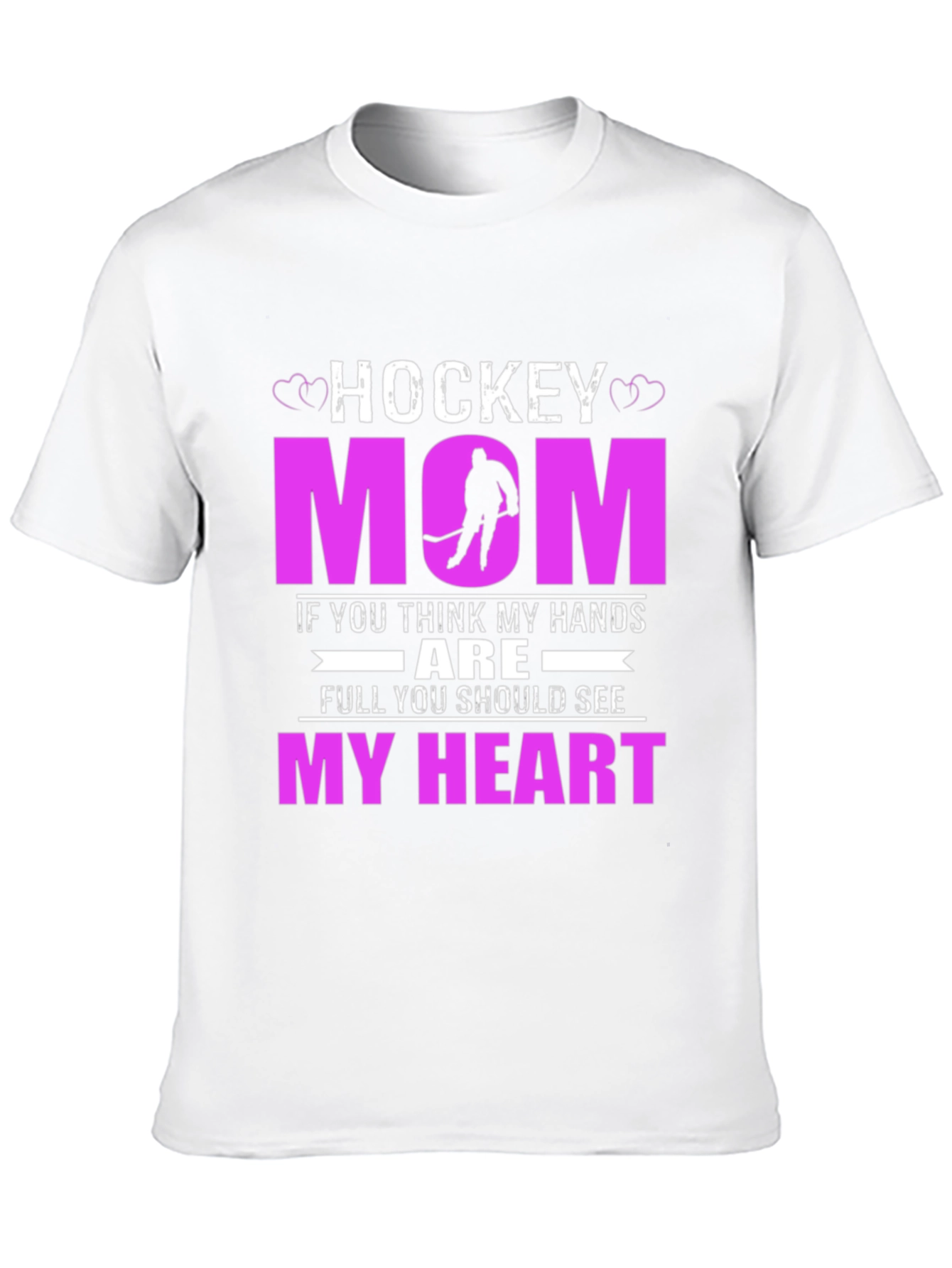 Black Hockey Mom T-Shirt - Show Your Pride! view 10