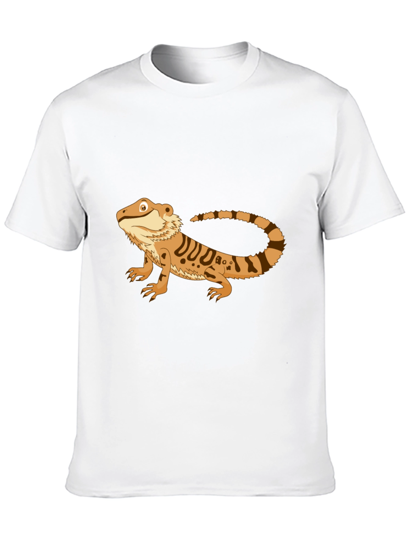Black Bearded Dragon Graphic Tee - Men's Black T-Shirt view 10