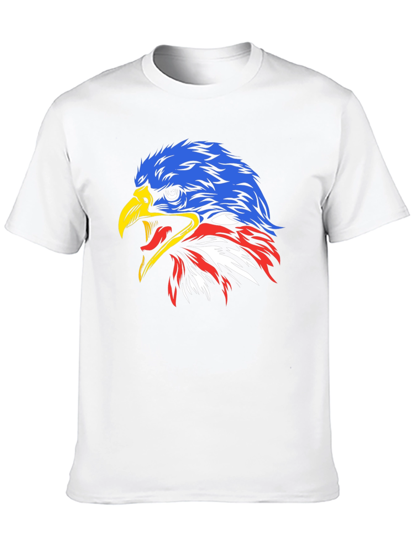 Black Eagle Head Graphic Print Tee - Patriotic Style view 10