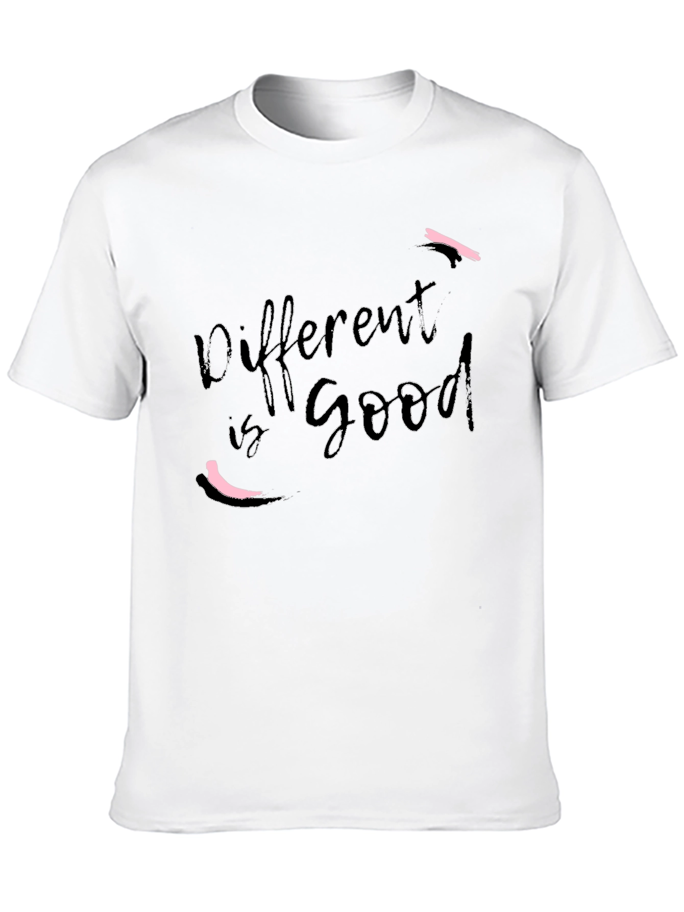 Black Different is Good Black Graphic Tee view 10