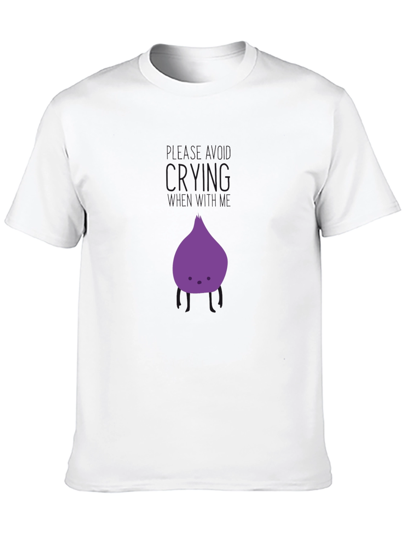 Black Cute Purple Vegetable Graphic Tee view 10