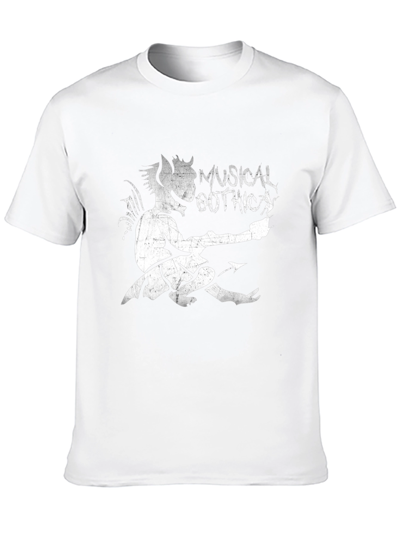 Black Musical Gothic T-Shirt - Devil Graphic Tee view 10