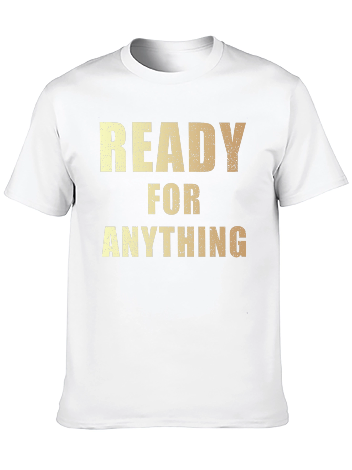 Black Ready For Anything Men's Black T-Shirt view 10
