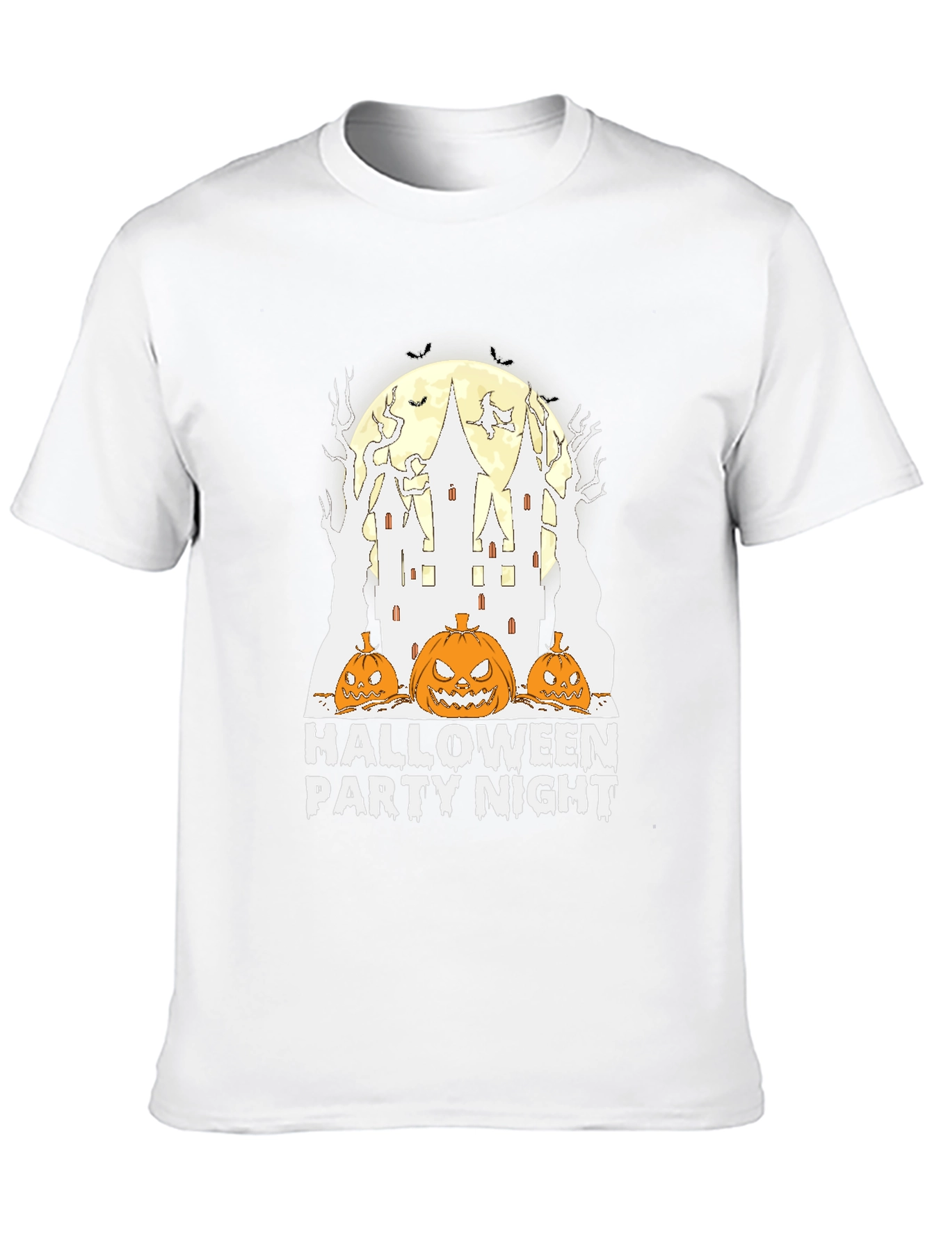 Black Halloween Party Night T-Shirt - Spooky Season Tee view 10