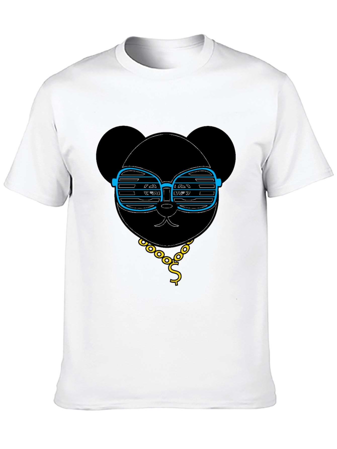 Black Cool Panda T-Shirt - Graphic Tee with Shades view 10