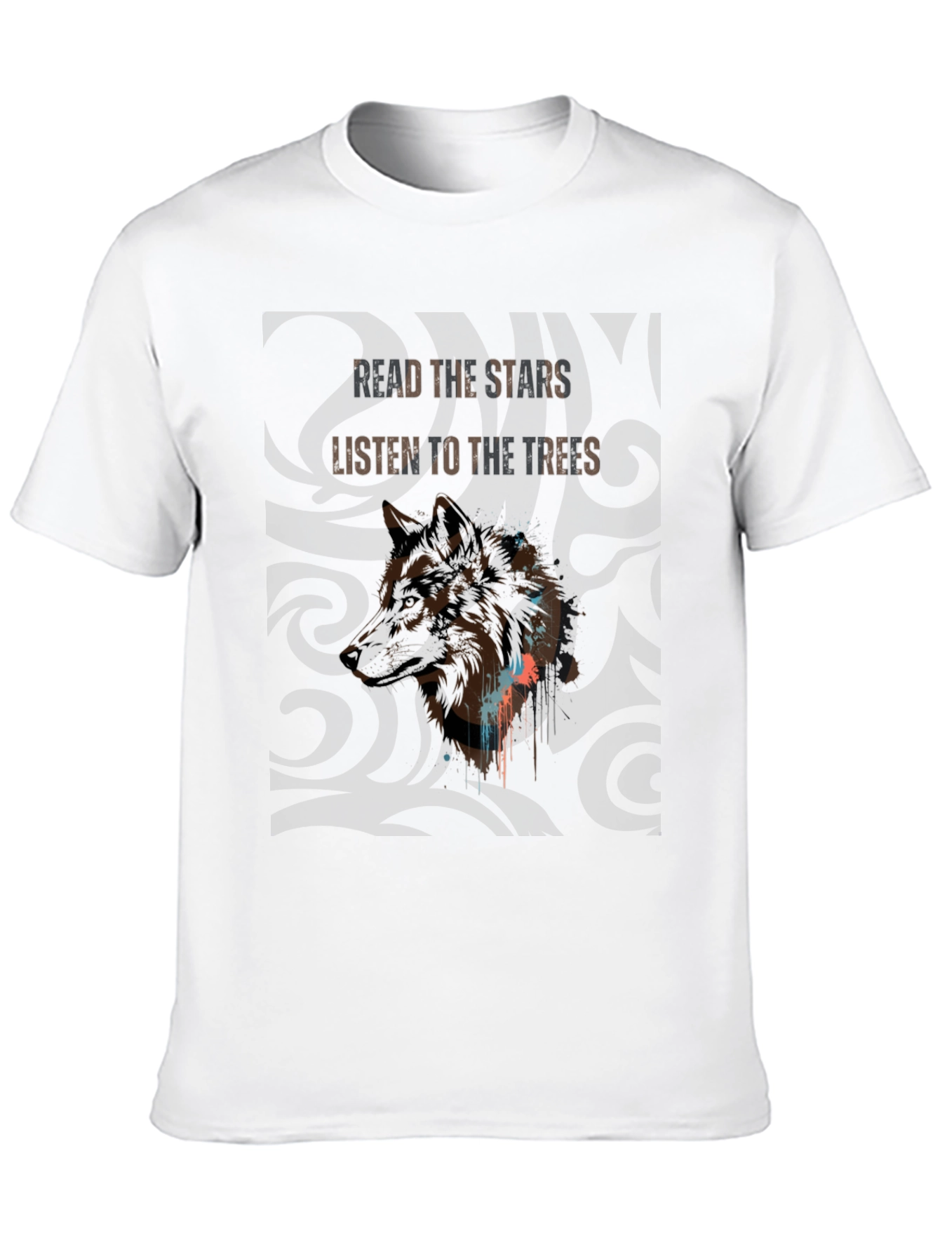 Black Wolf Spirit Graphic Tee - Read The Stars view 10