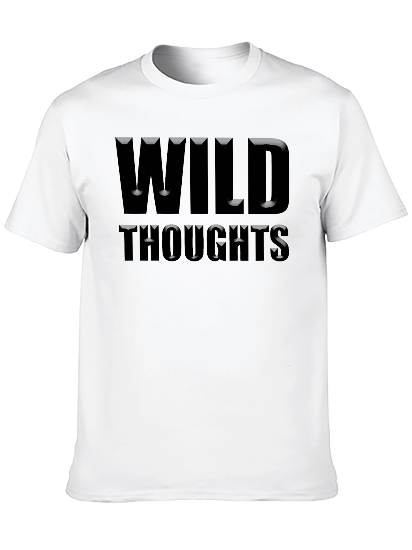 Black Wild Thoughts Graphic T-Shirt view 10