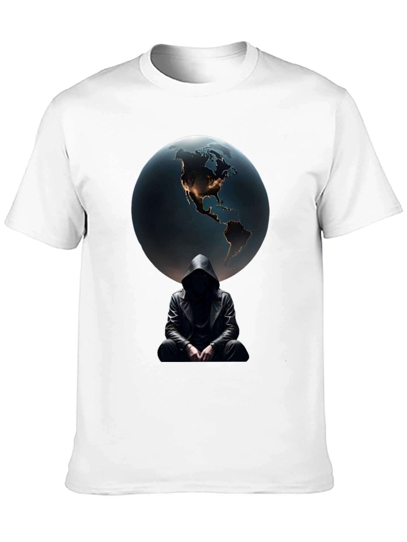 Black Earth & Shadow Graphic T-Shirt - Mens Black Tee view 10