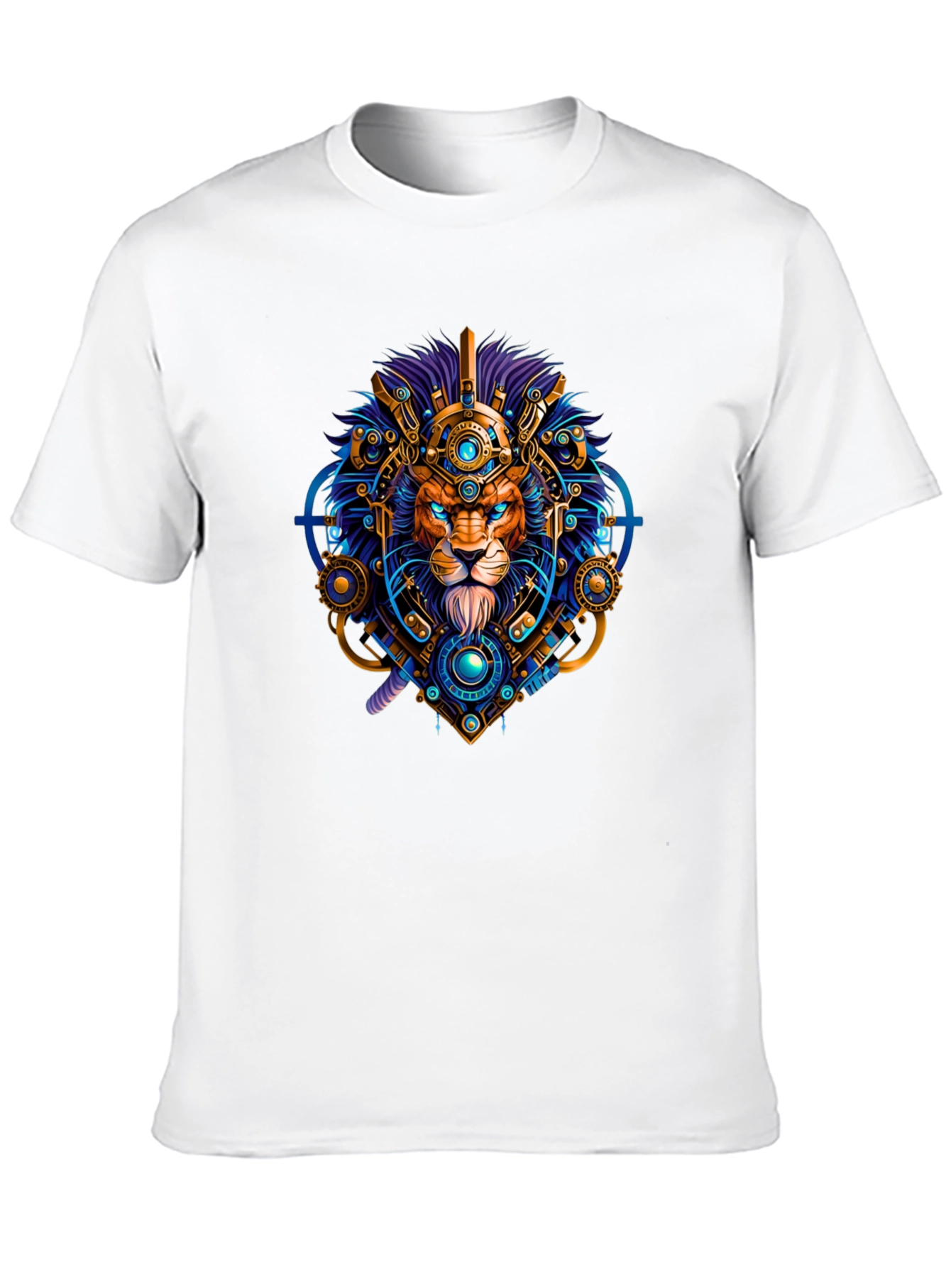 Black Lion Techwear Graphic Tee - Bold, Unique Design view 10