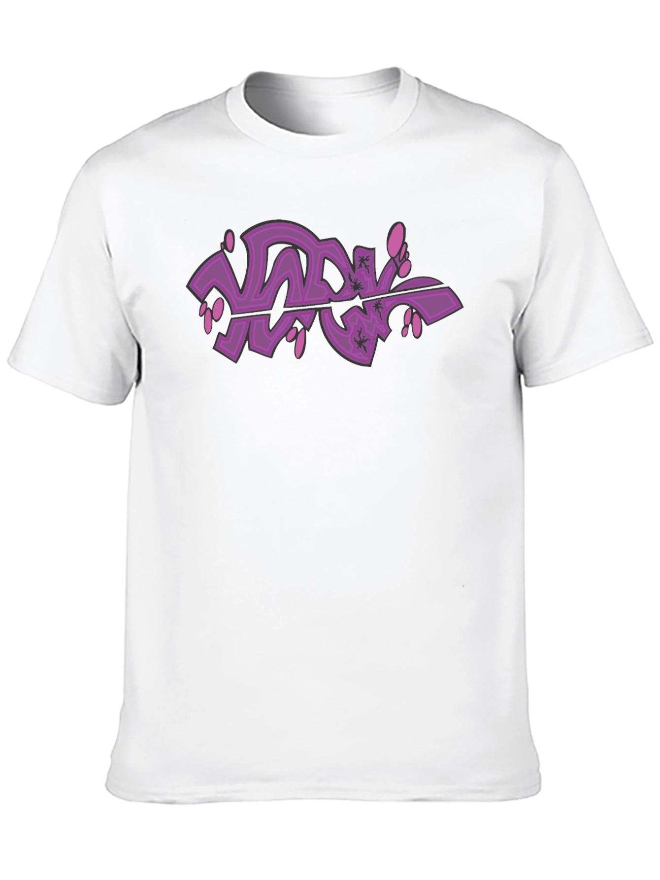 Black Graffiti Art Tee - Cool Street Style T-Shirt view 10
