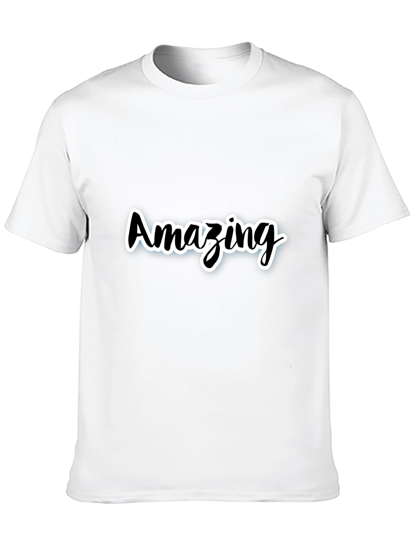 Black Amazing Black Cotton Blend Graphic Tee view 10