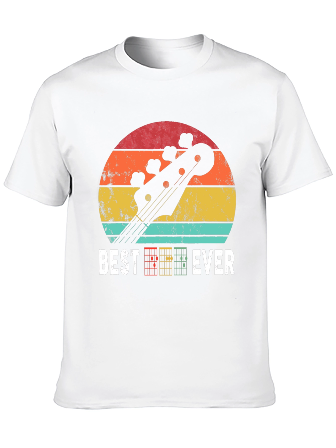 Black Best Guitar Ever T-Shirt - Retro Music Lover Tee view 10