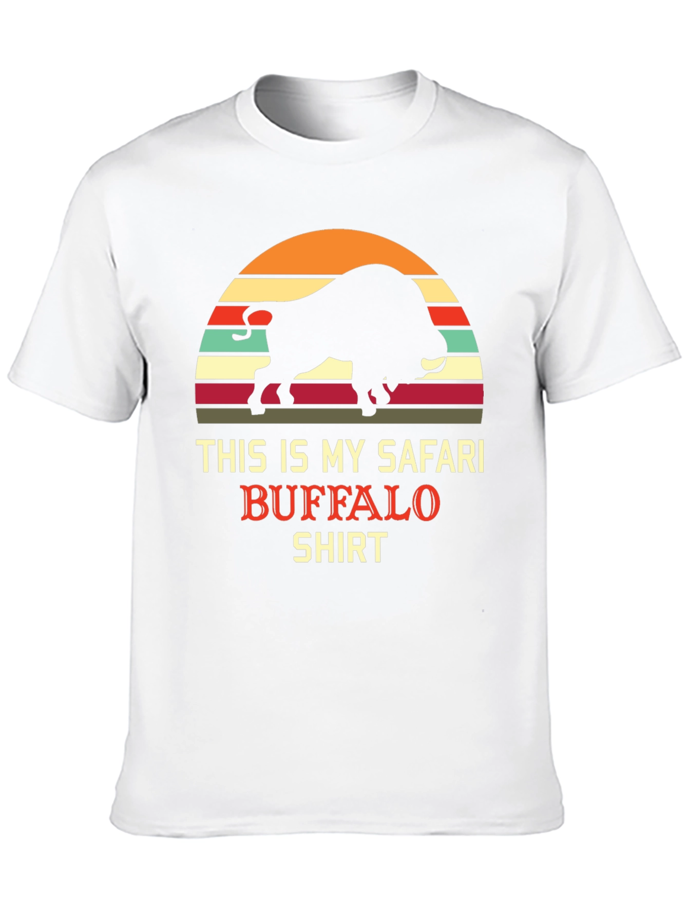 Black Safari Buffalo Graphic Tee - Retro Style view 10