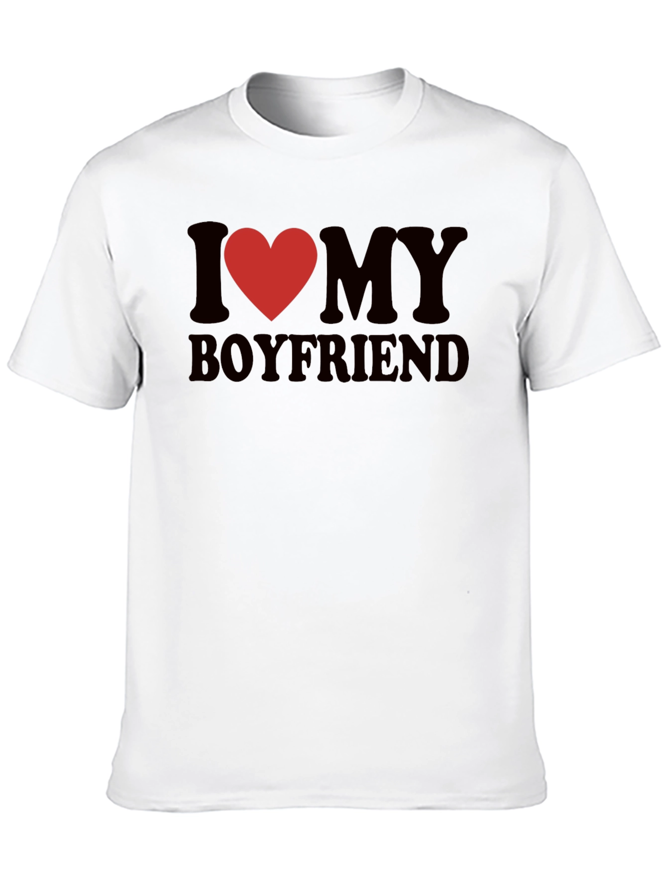 I Heart My Boyfriend Graphic Tee - Cute & Casual - 10