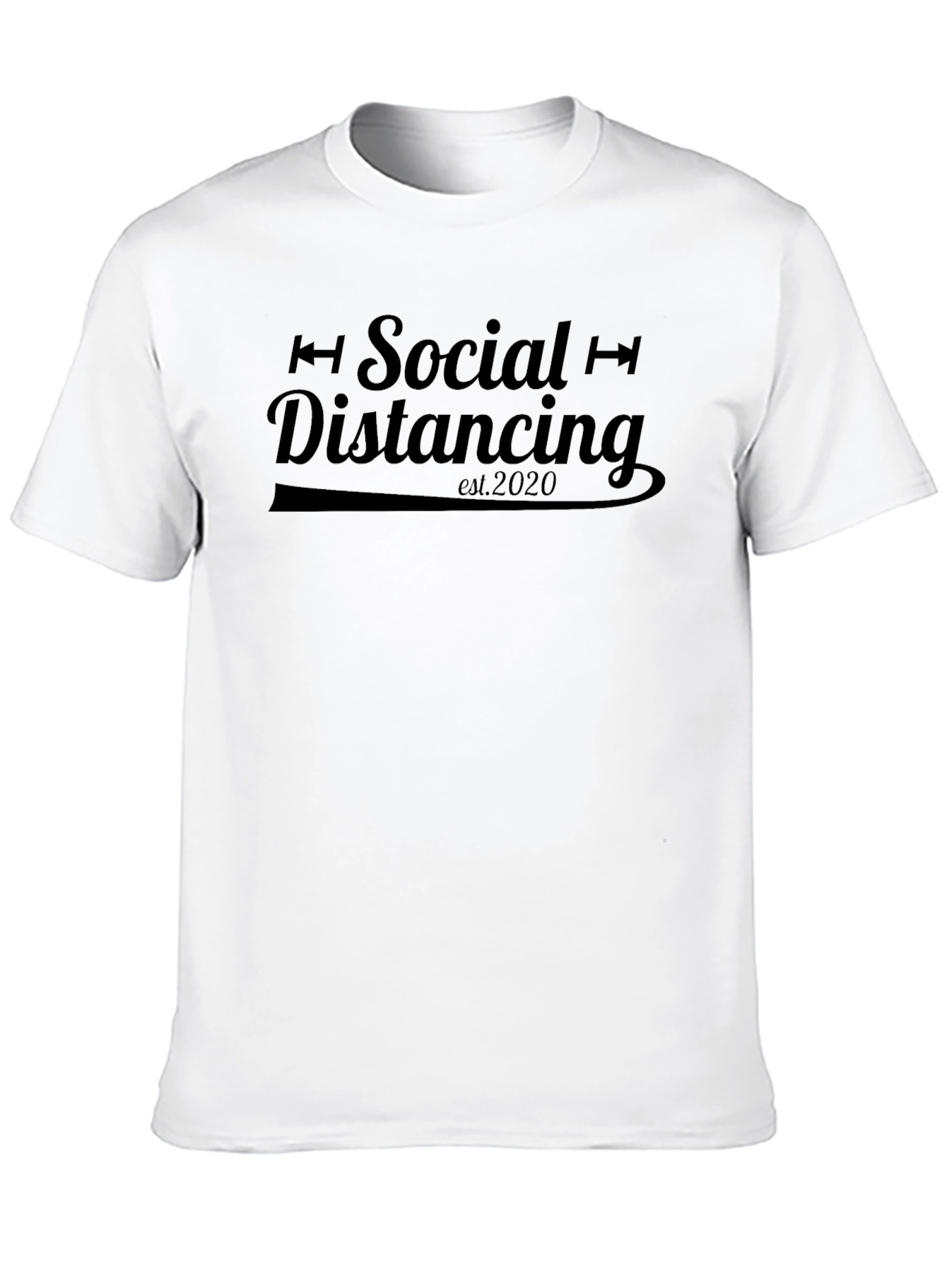 Black Social Distancing 2020 Black T-Shirt view 10