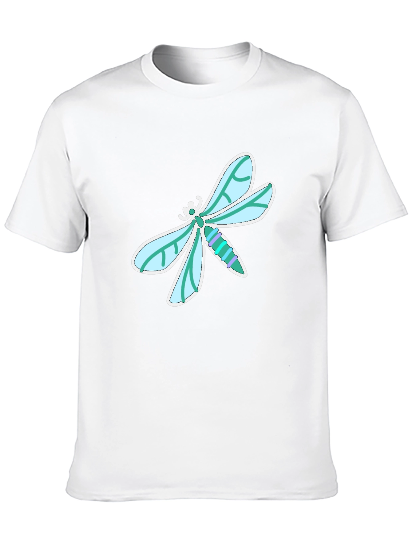 Black Dragonfly Graphic Tee - Stylish Black Cotton T-Shirt view 10