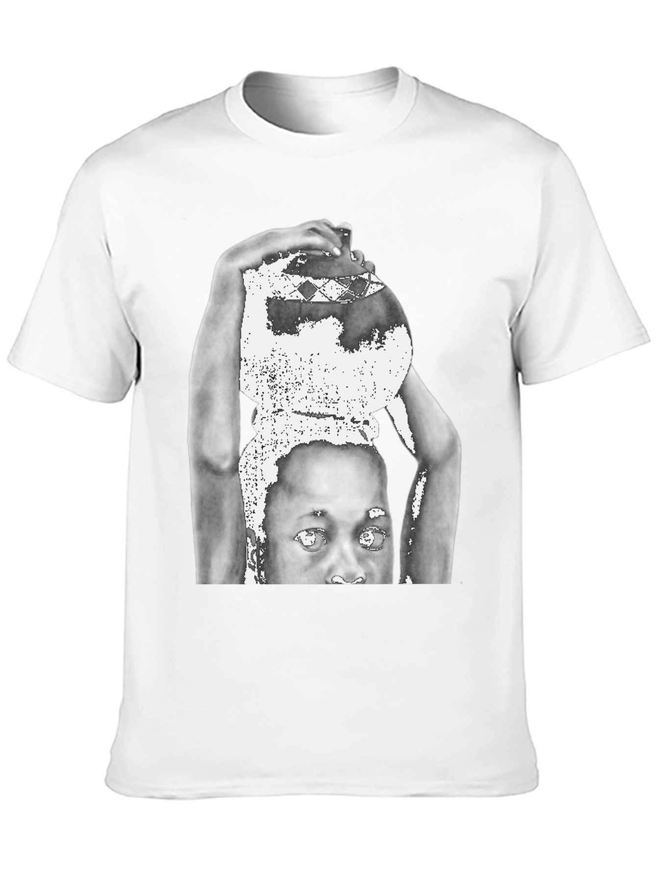 Black Graphic Print Black T-Shirt view 10