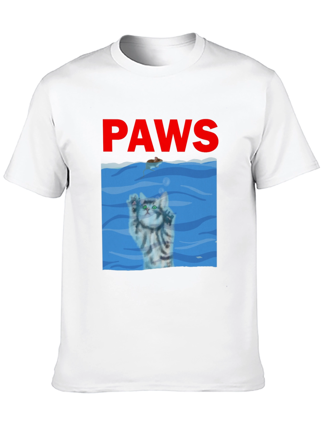 Black Paws Cat Parody T-Shirt  view 10