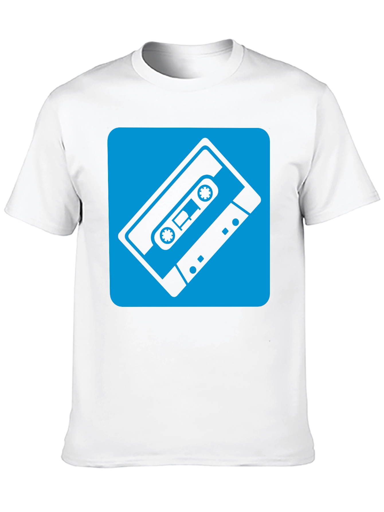 Black Retro Cassette Tape Graphic Tee - Classic Style! view 10