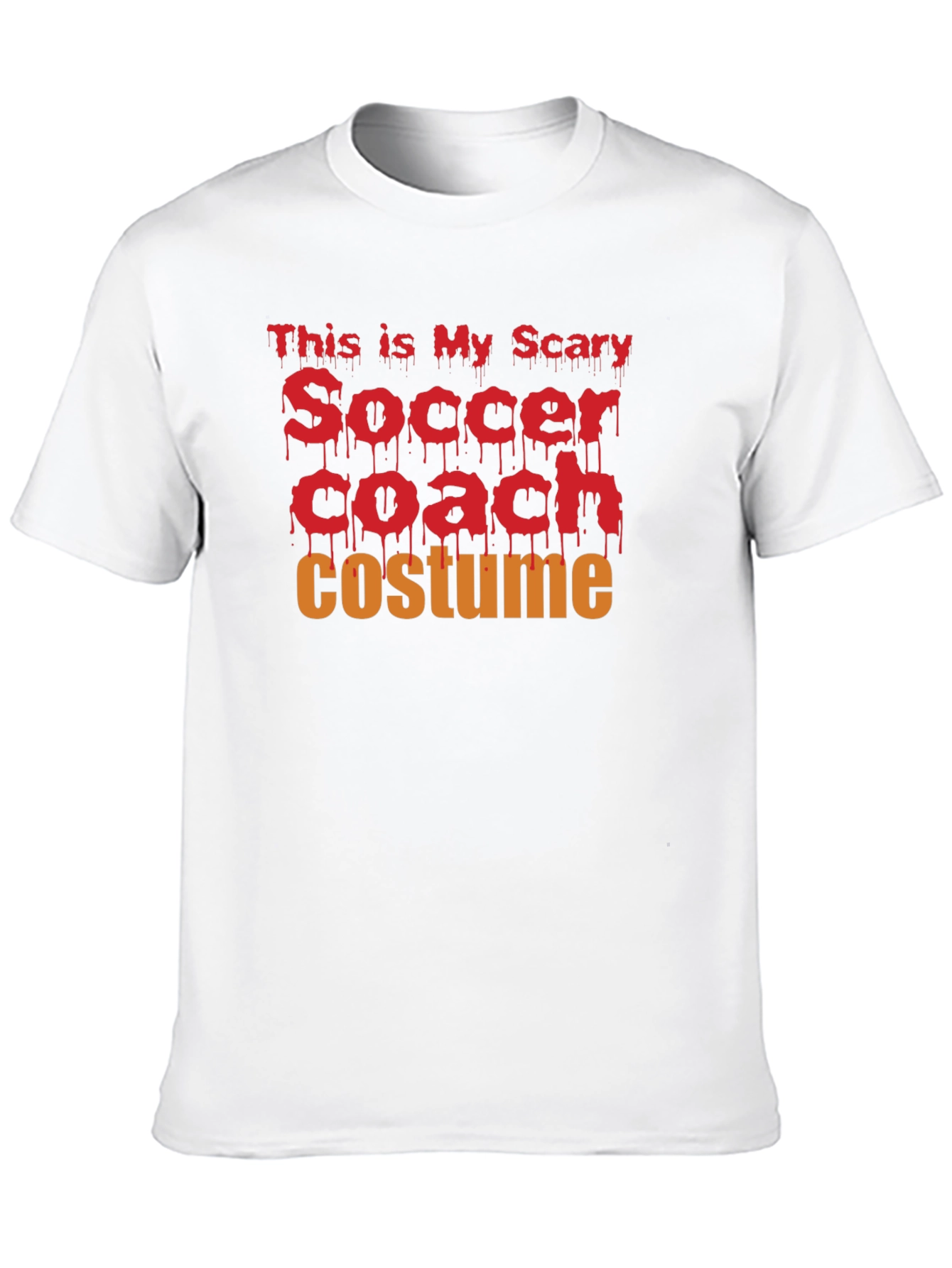Black This Is My Scary Soccer Coach Costume T-Shirt view 10