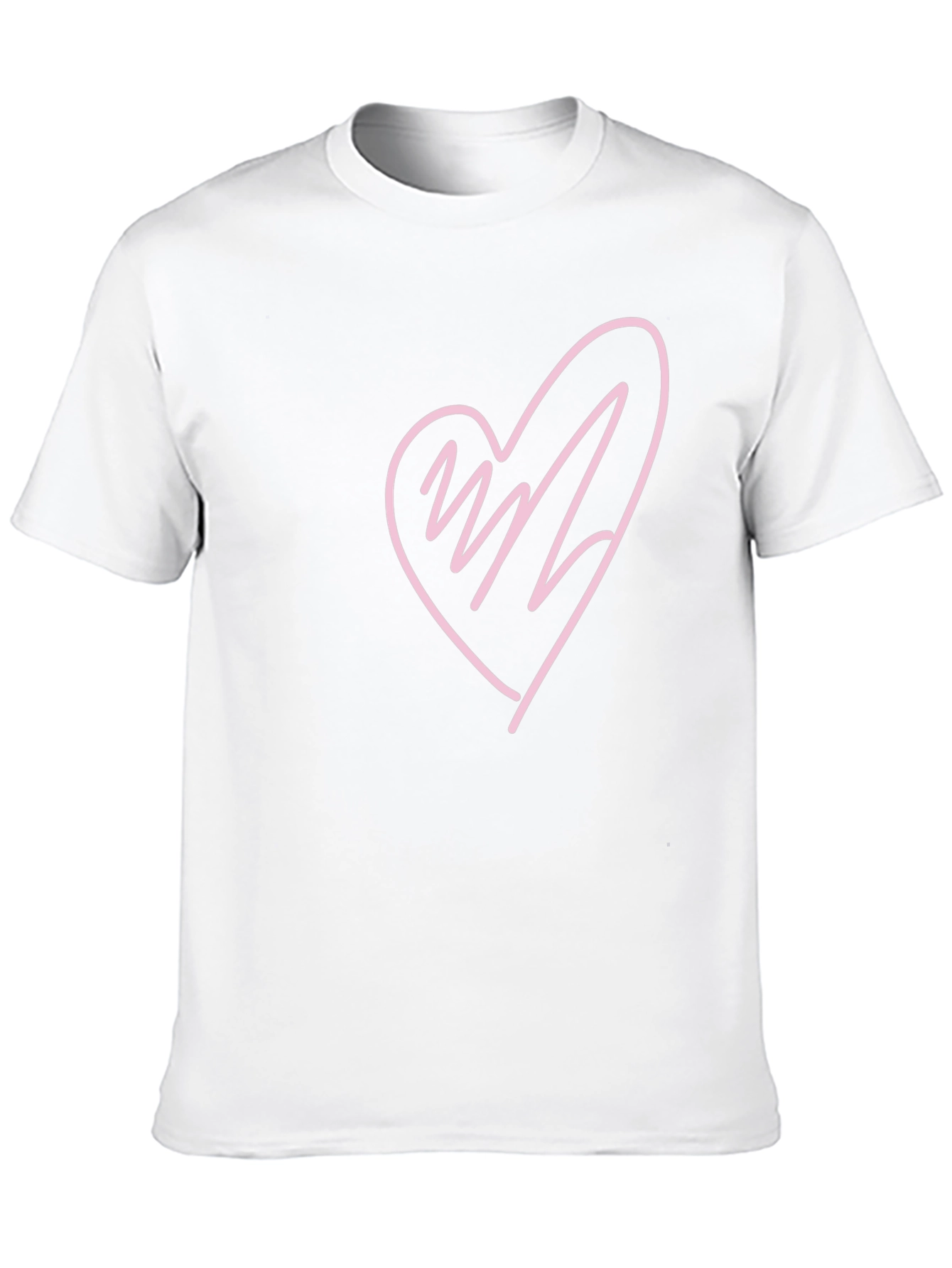 Black Heart Scribble Graphic T-Shirt - Black view 10