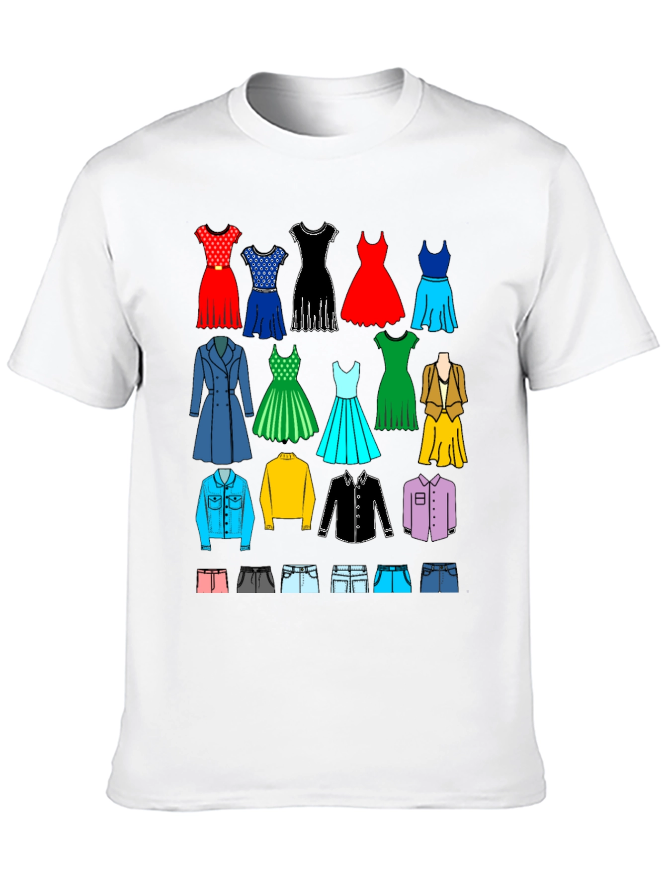 Black Apparel Collage Black T-Shirt view 10