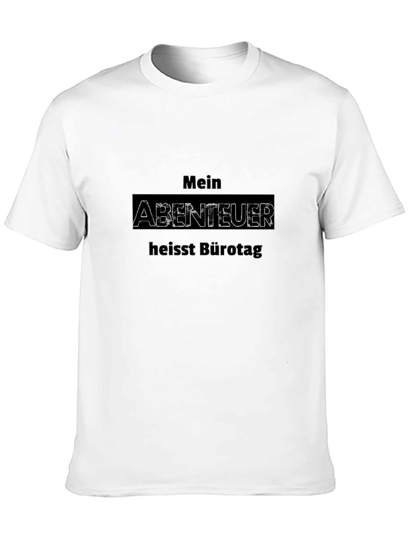 Black Mein Abenteuer Bürotag T-Shirt view 10