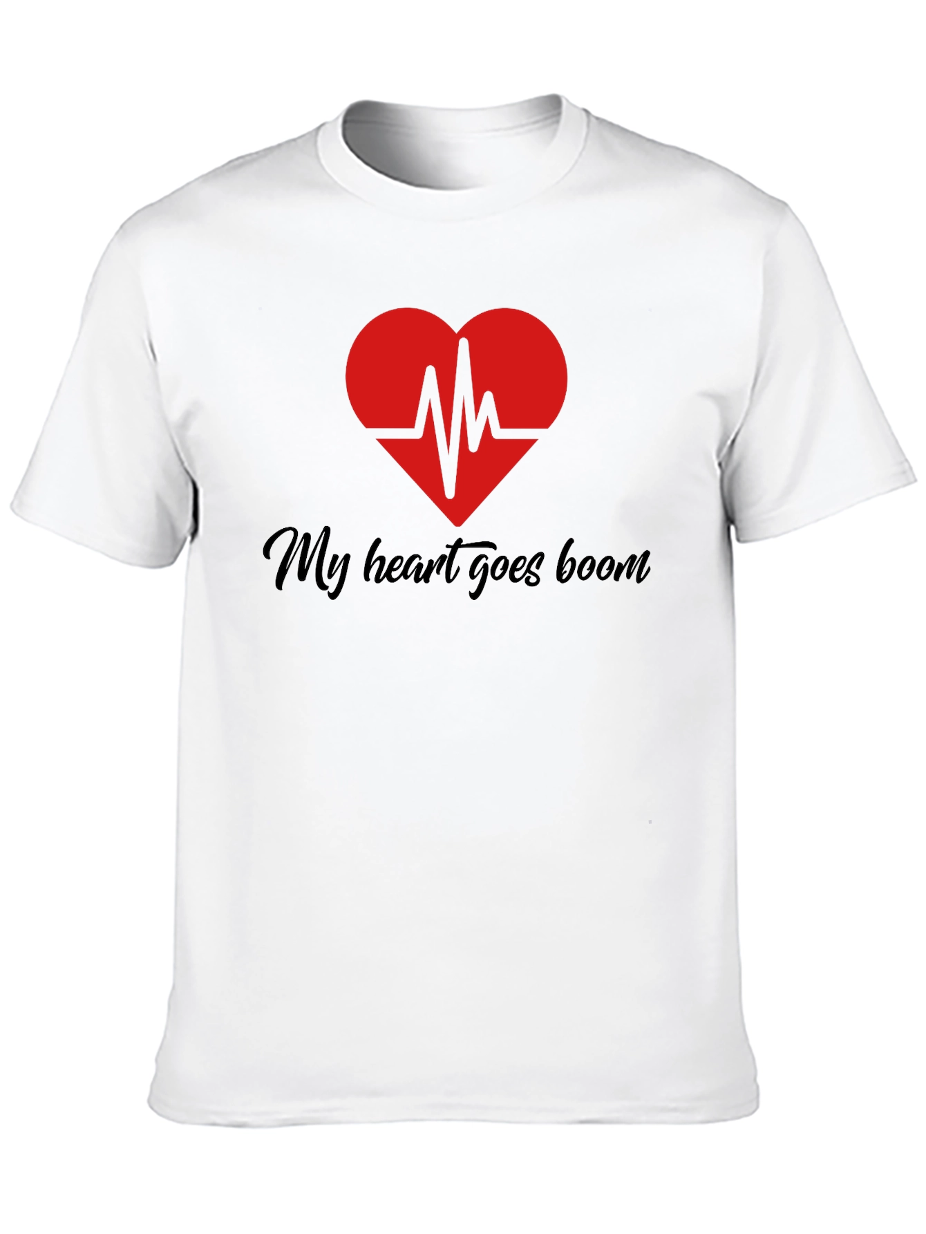Black My Heart Goes Boom Graphic T-Shirt view 10