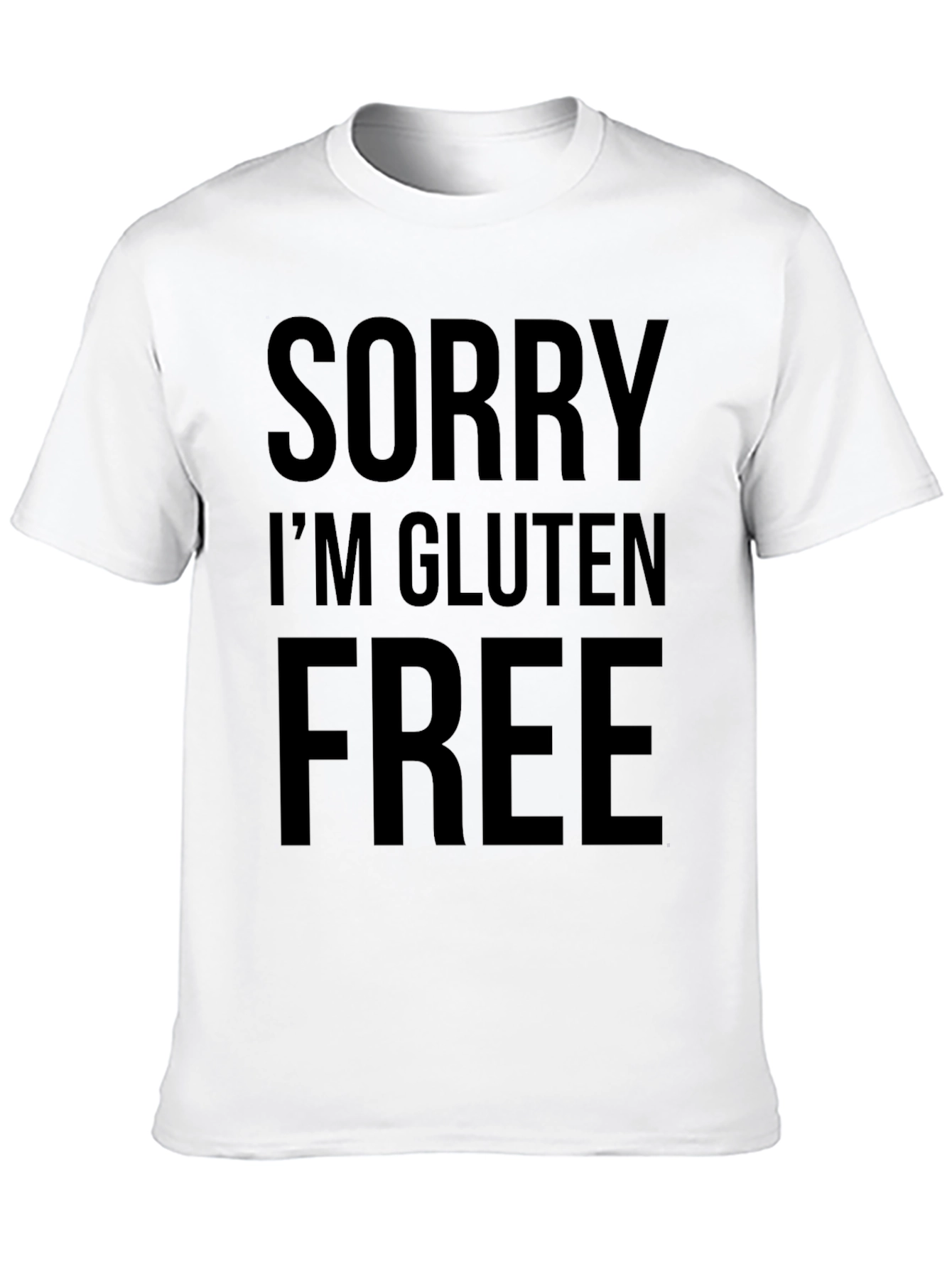 Black Sorry I'm Gluten Free Black T-Shirt view 10