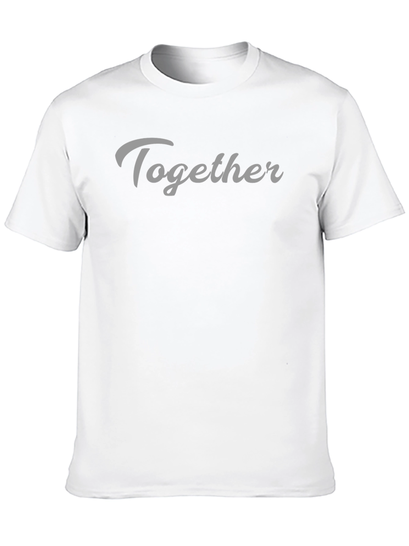 Black Together Graphic Tee - Black Crew Neck T-Shirt view 10