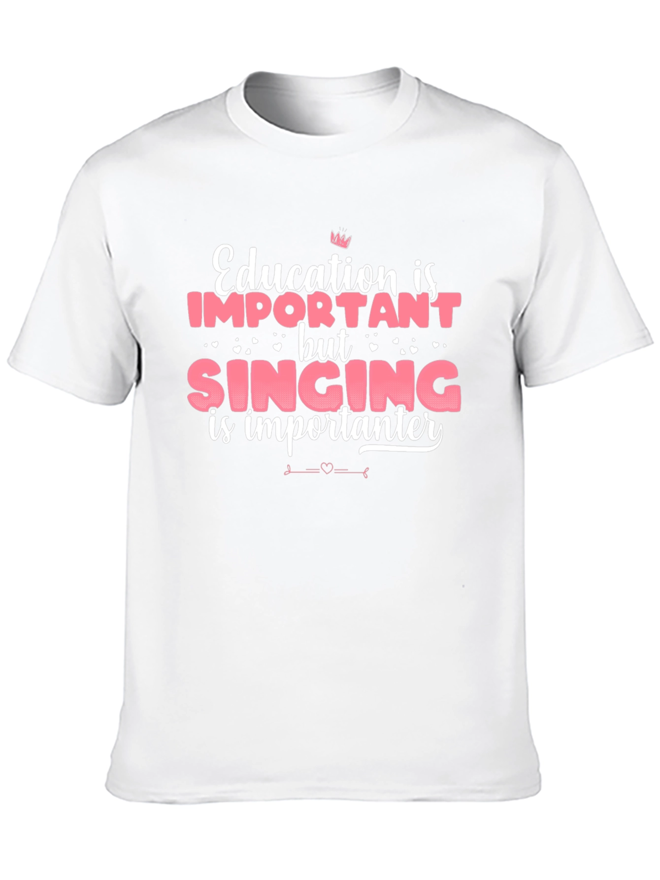 Black Funny Singing is Importanter T-Shirt view 10