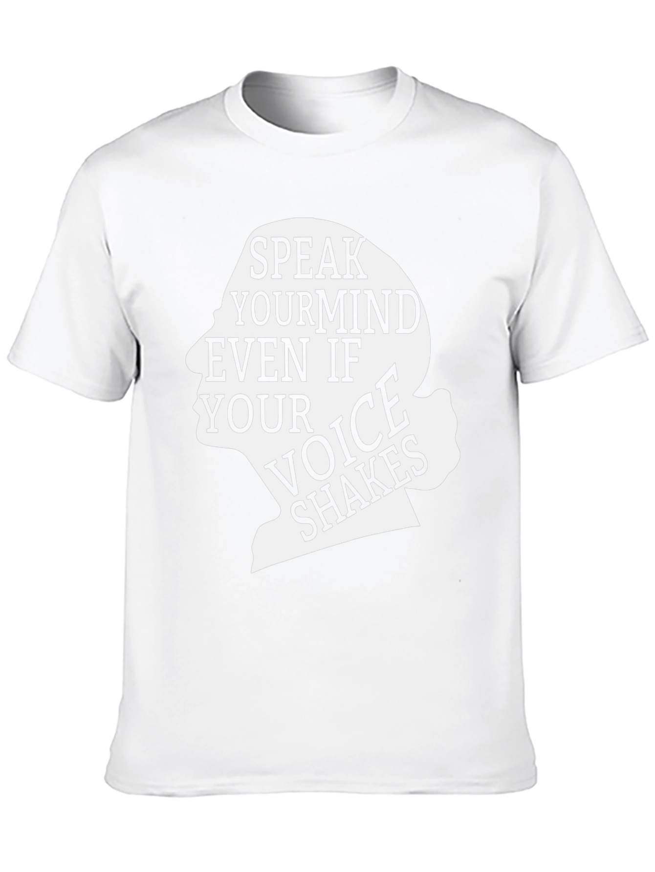 Black Speak Your Mind Black Graphic Tee - Inspirational T-Shirt view 10