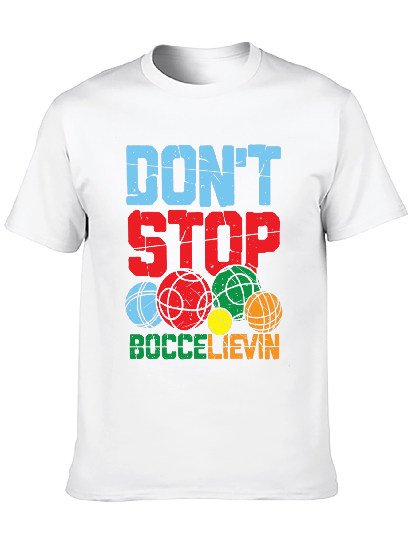 Black Don't Stop Boccelievin' T-Shirt view 10