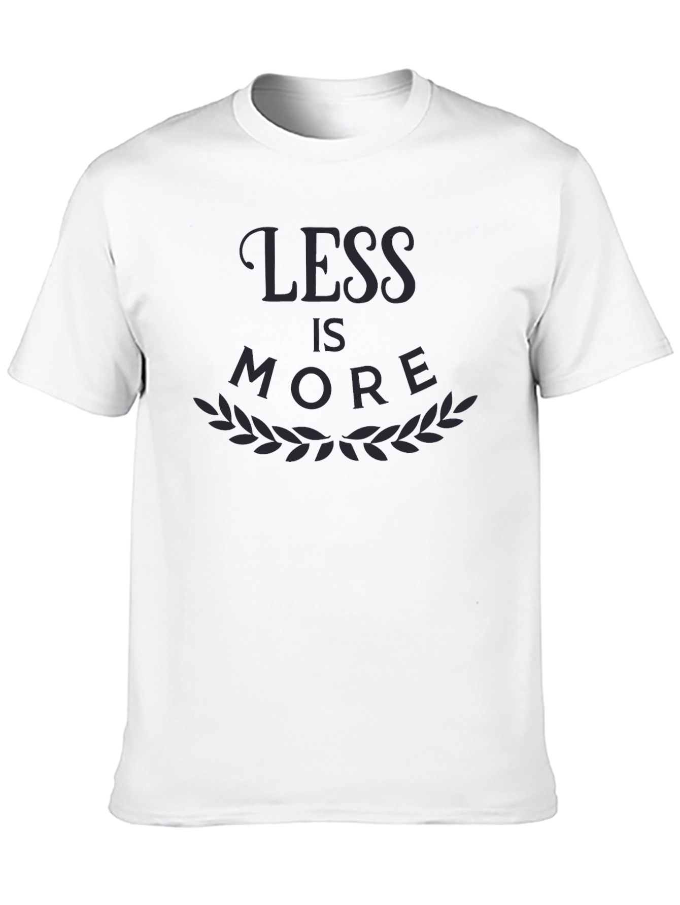 Black Less is More Graphic Tee - Stylish Minimalist Design view 10