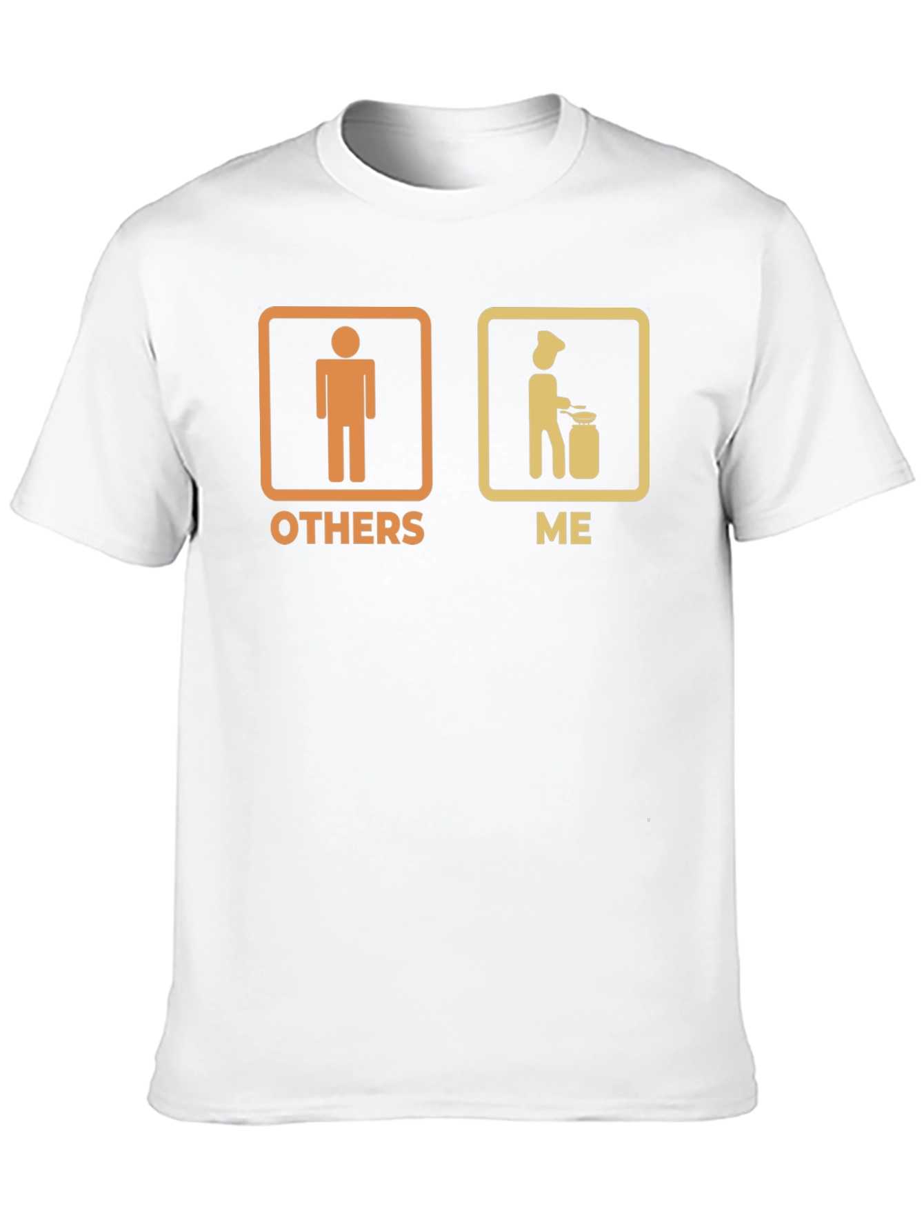 Black Funny Cooking T-Shirt: Others vs. Me Chef Tee view 10