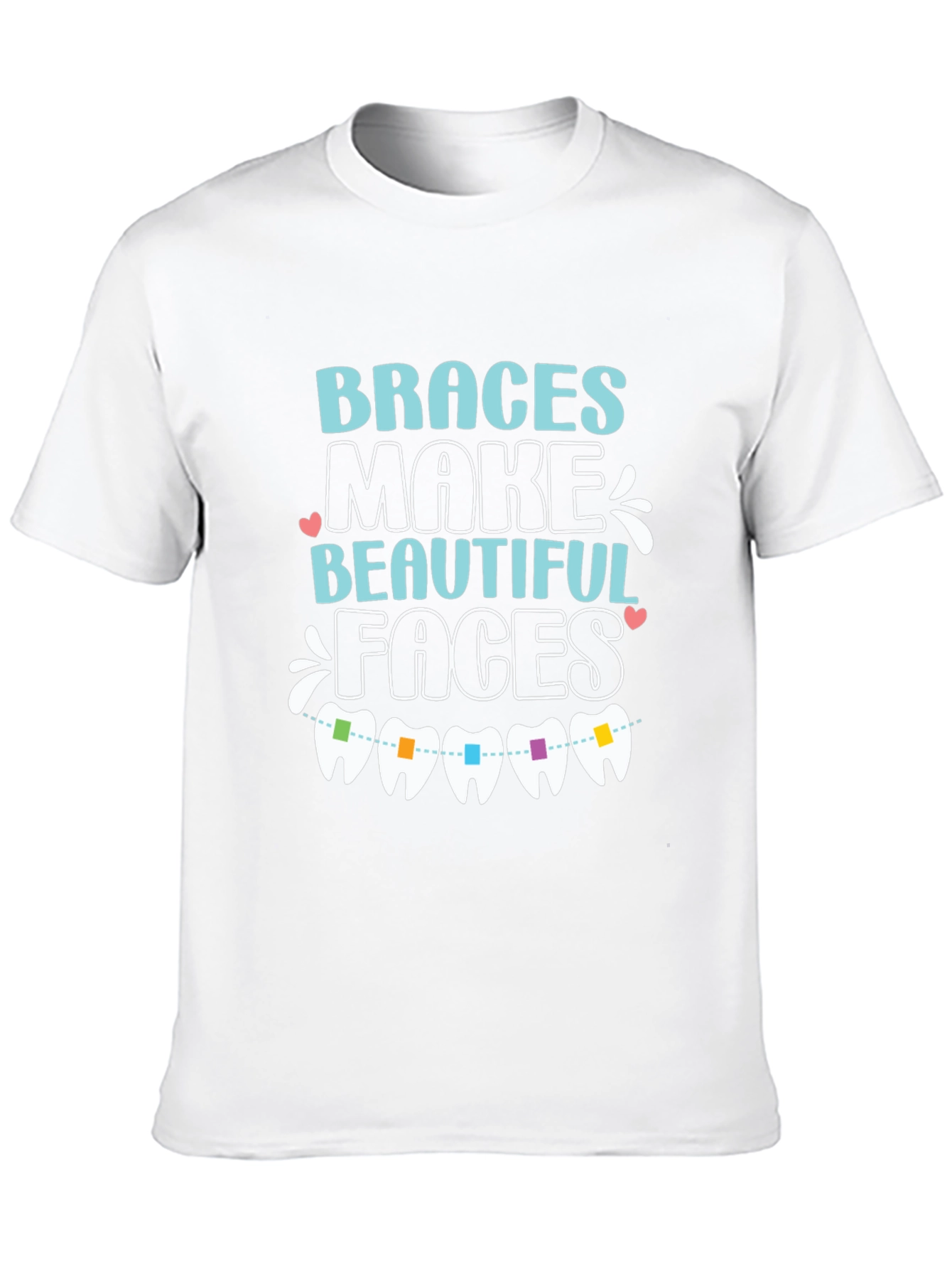 Black Braces Make Beautiful Faces T-Shirt view 10