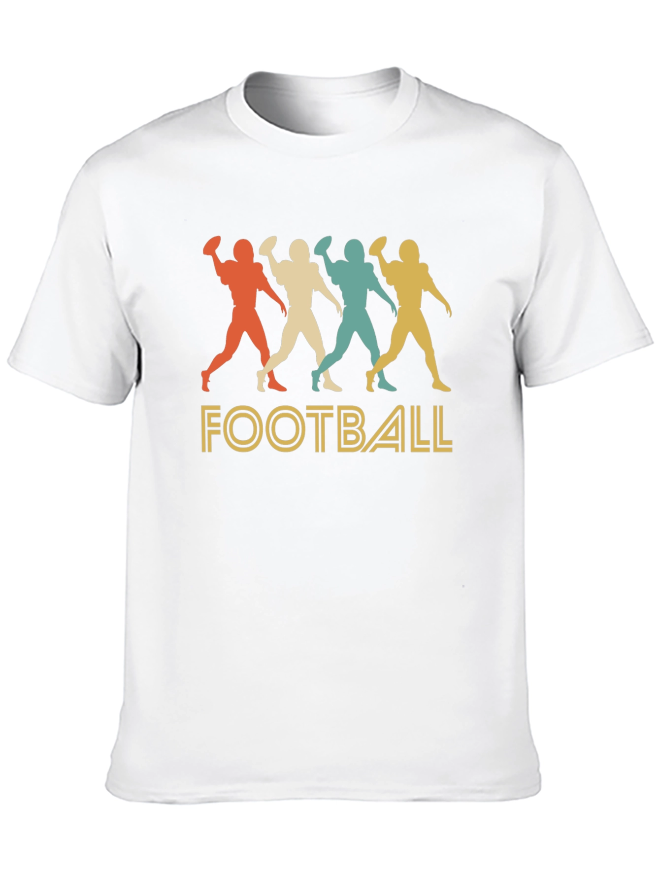Black Retro Football Player Graphic T-Shirt view 10