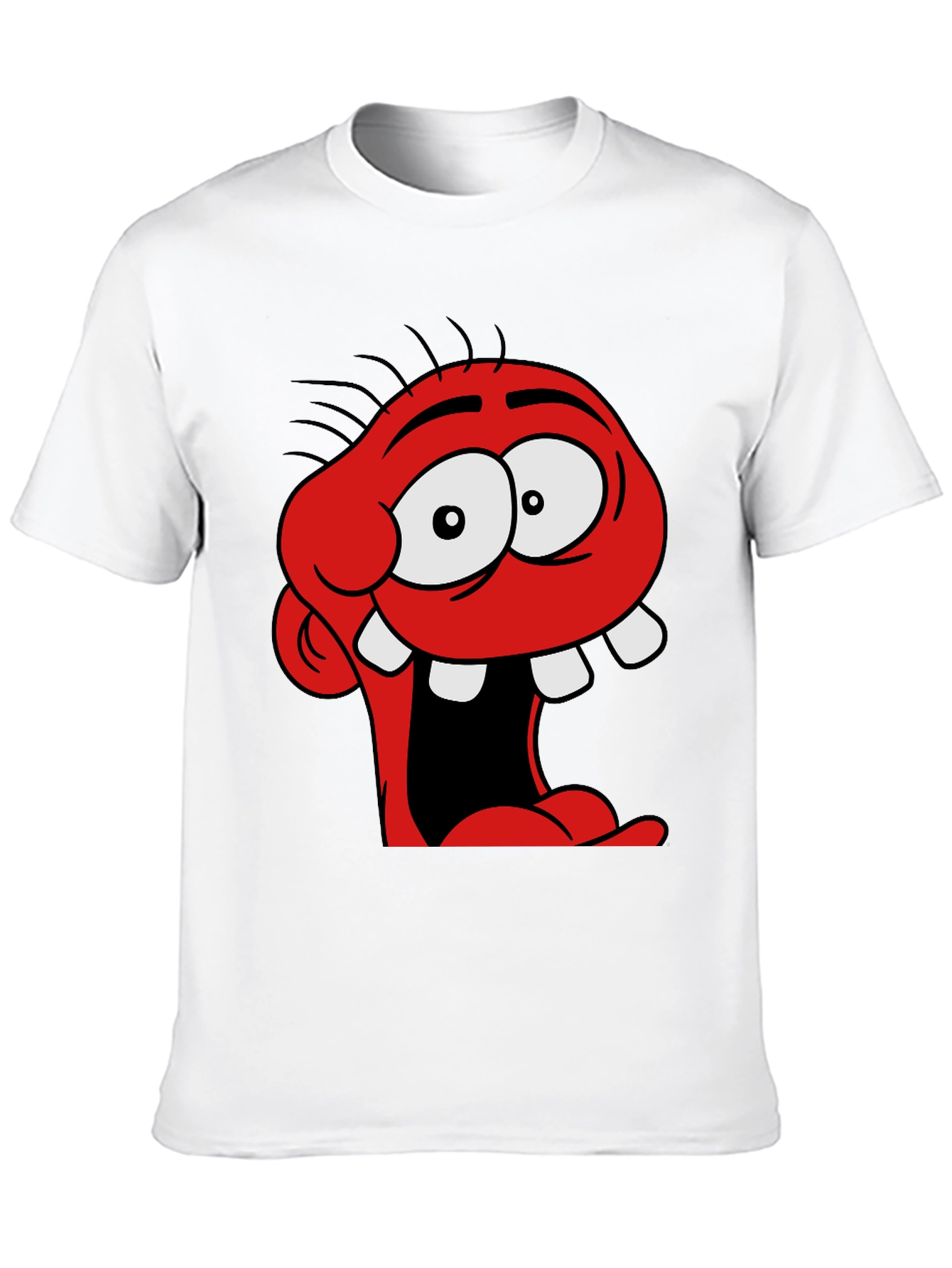 Black Cartoon Monster Graphic Black T-Shirt view 10