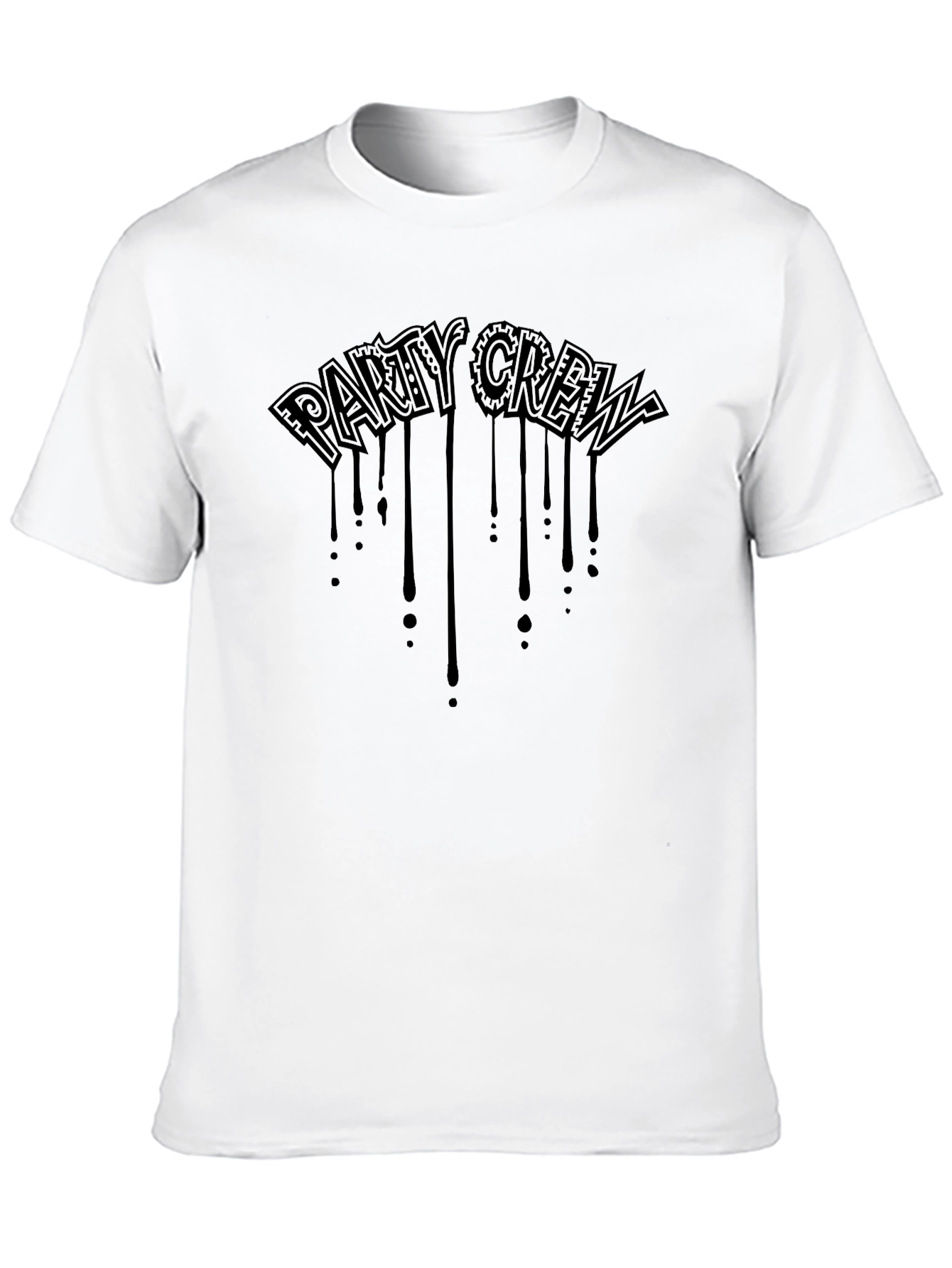 Black Party Crew Black Graphic T-Shirt view 10