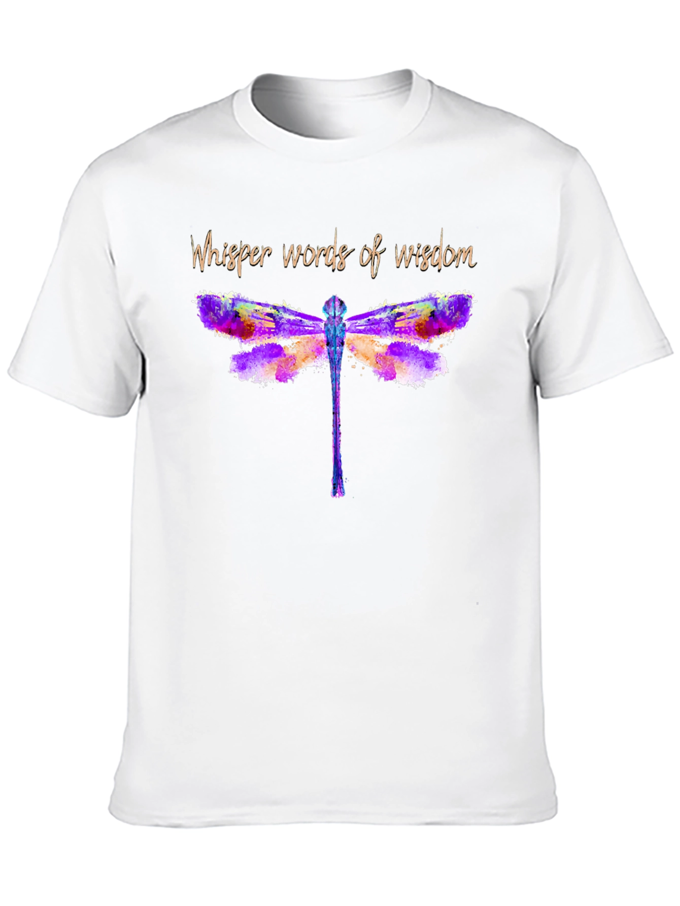 Black Whisper Words of Wisdom Dragonfly Tee view 10