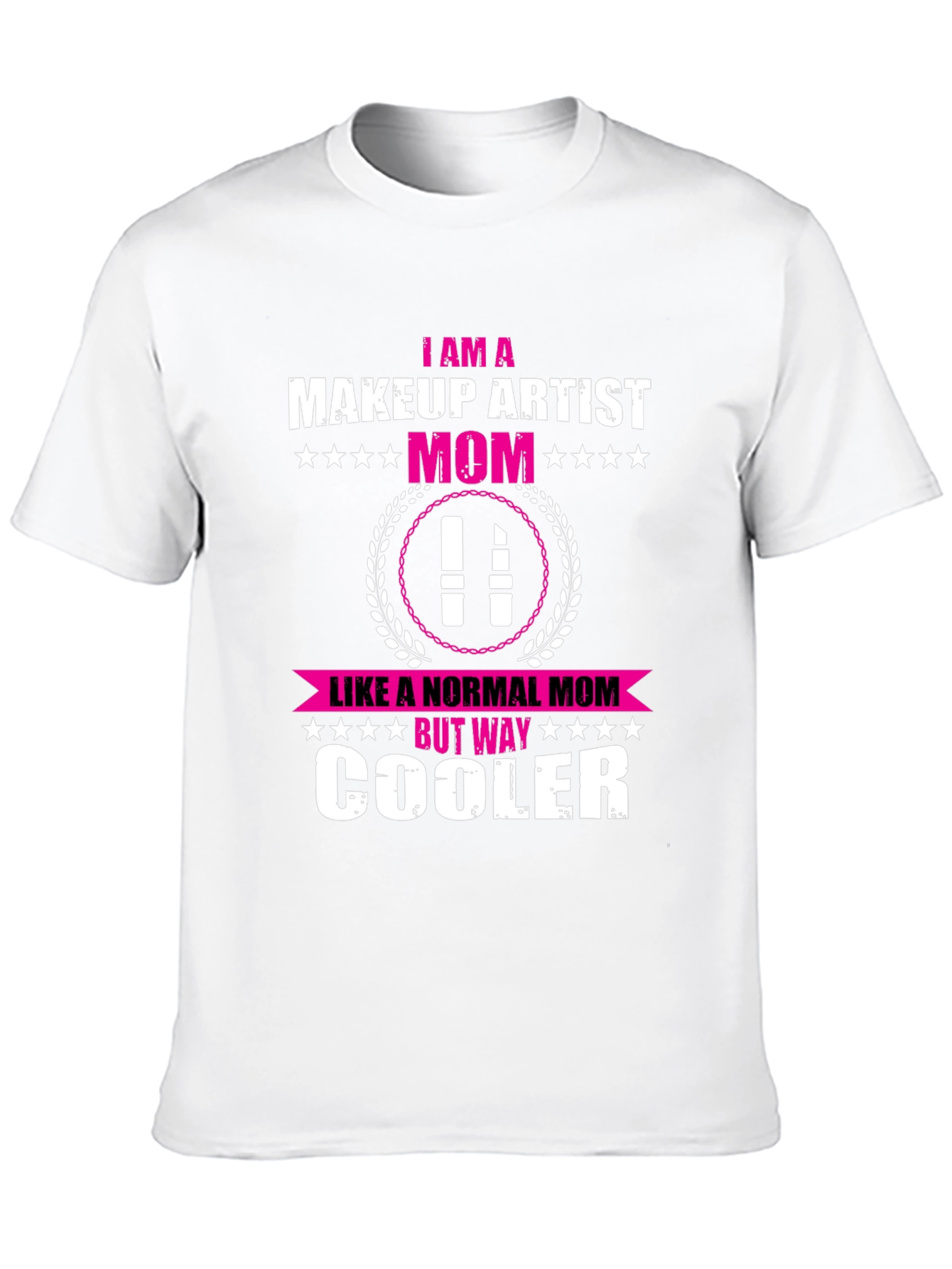 Black Makeup Artist Mom T-Shirt - Cool Mom Edition view 10
