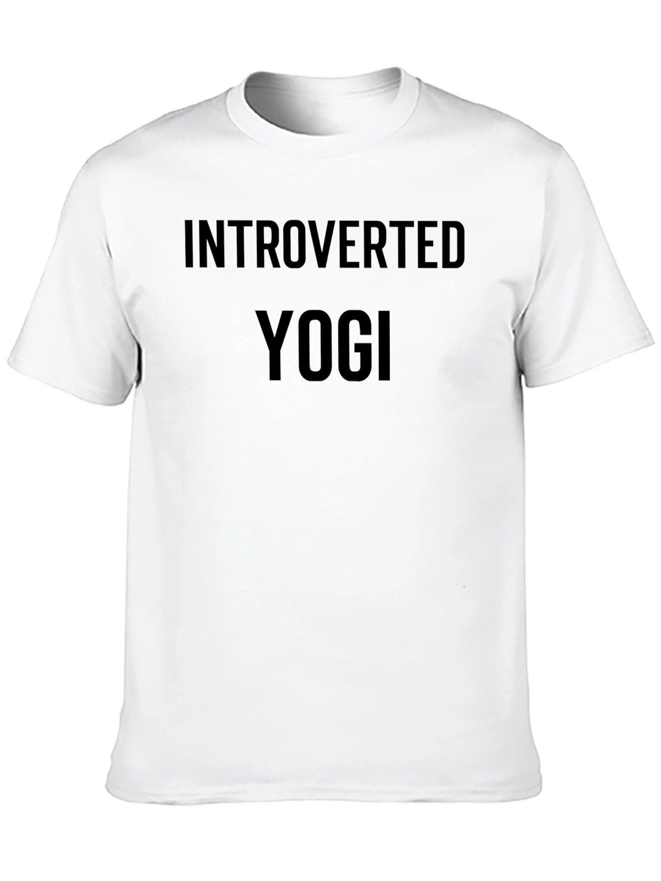 Black Introverted Yogi Graphic Tee - Black view 10