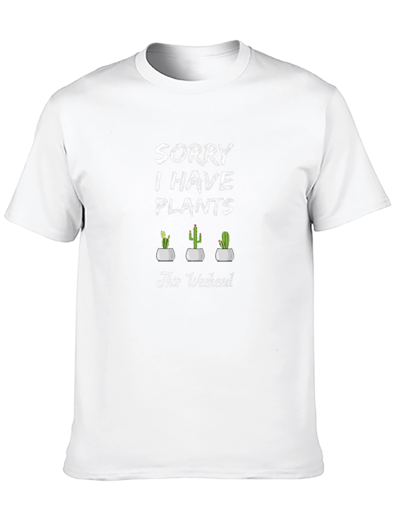 Black Sorry I Have Plants T-Shirt view 10