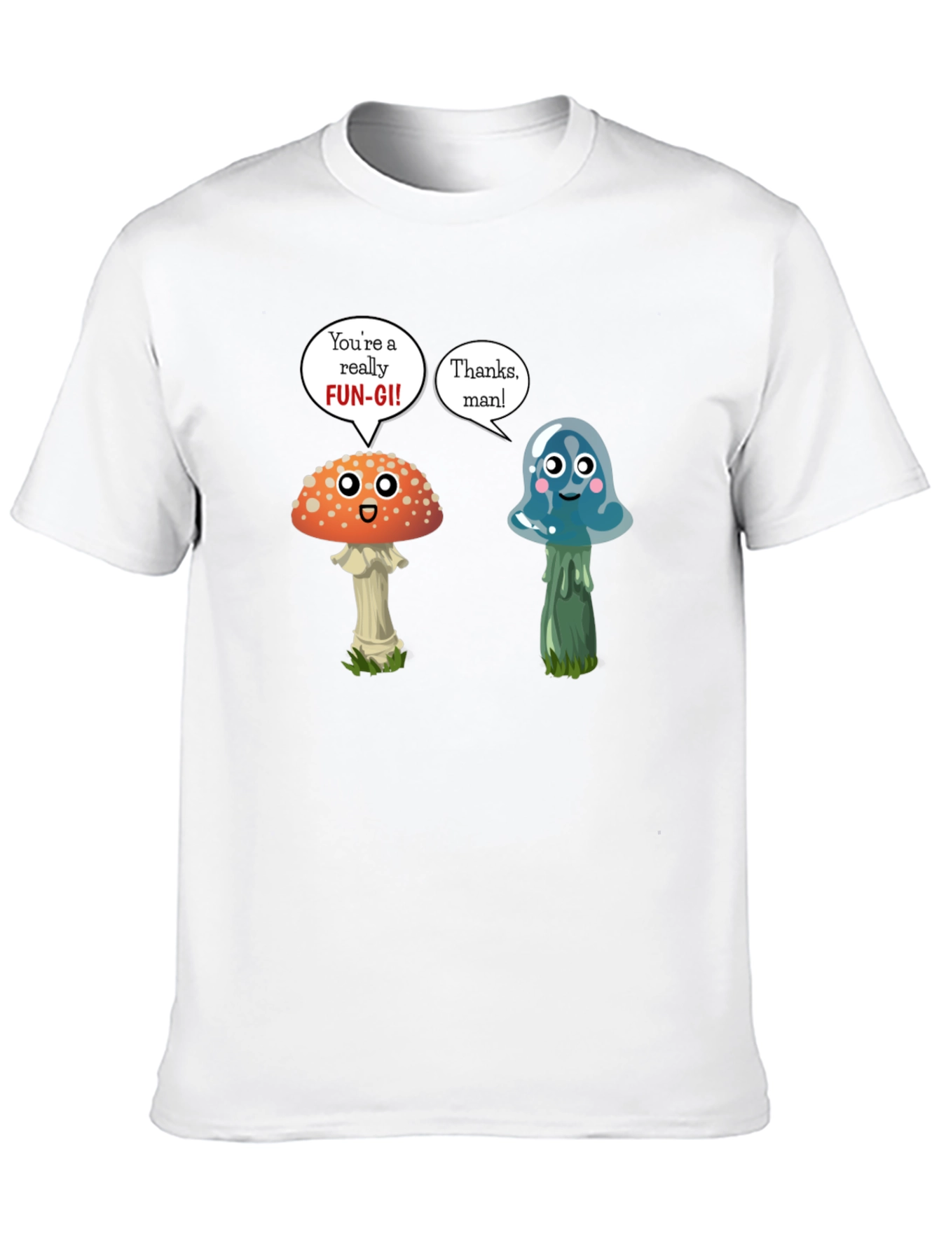 Black Funny Mushroom Pun T-Shirt view 10