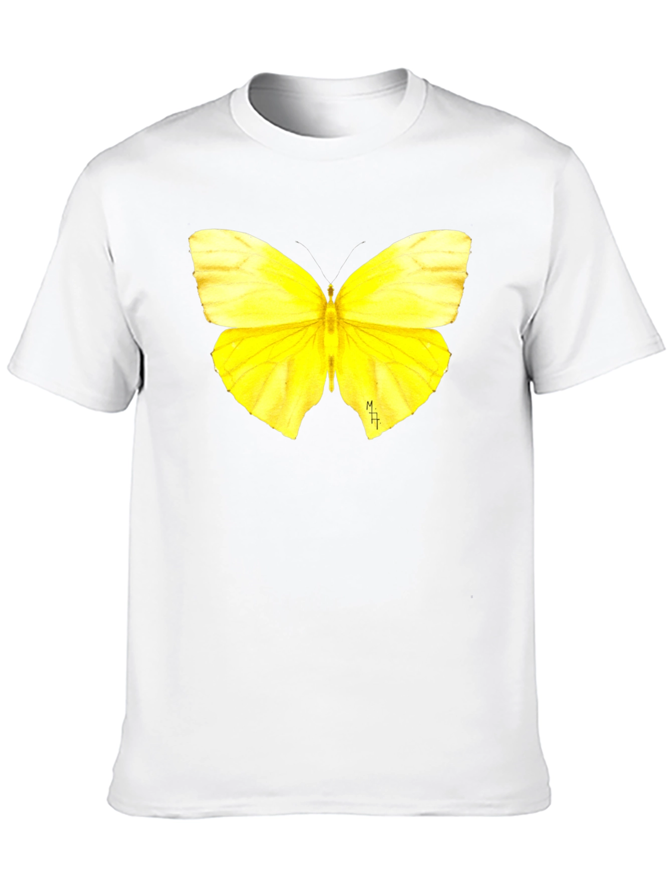Black Butterfly Graphic Tee - Soft Black Cotton T-Shirt view 10