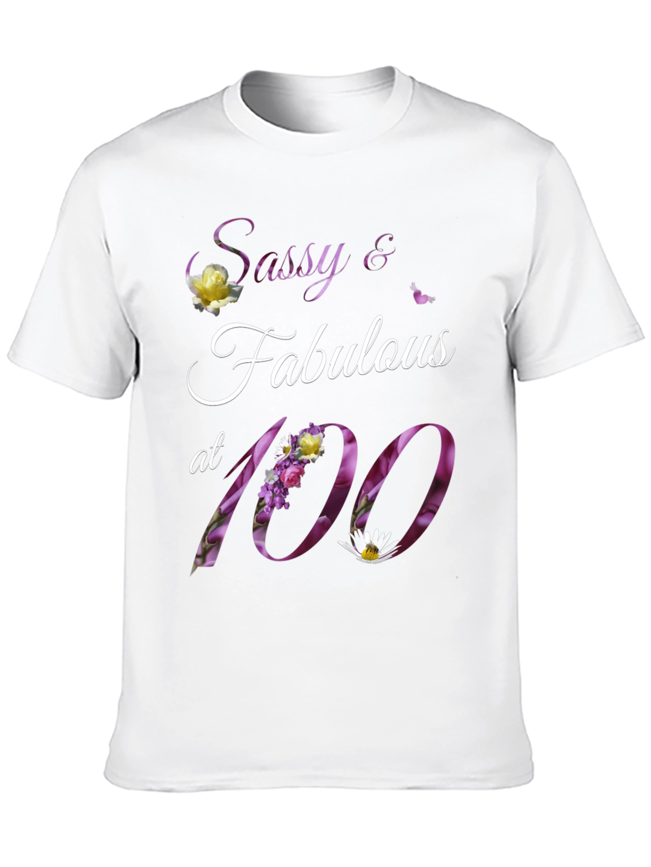 Black Sassy & Fabulous 100th Birthday T-Shirt view 10